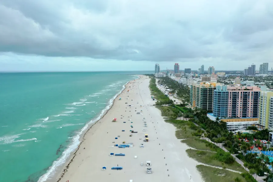 Southwest Florida coastline and waterfront communities
