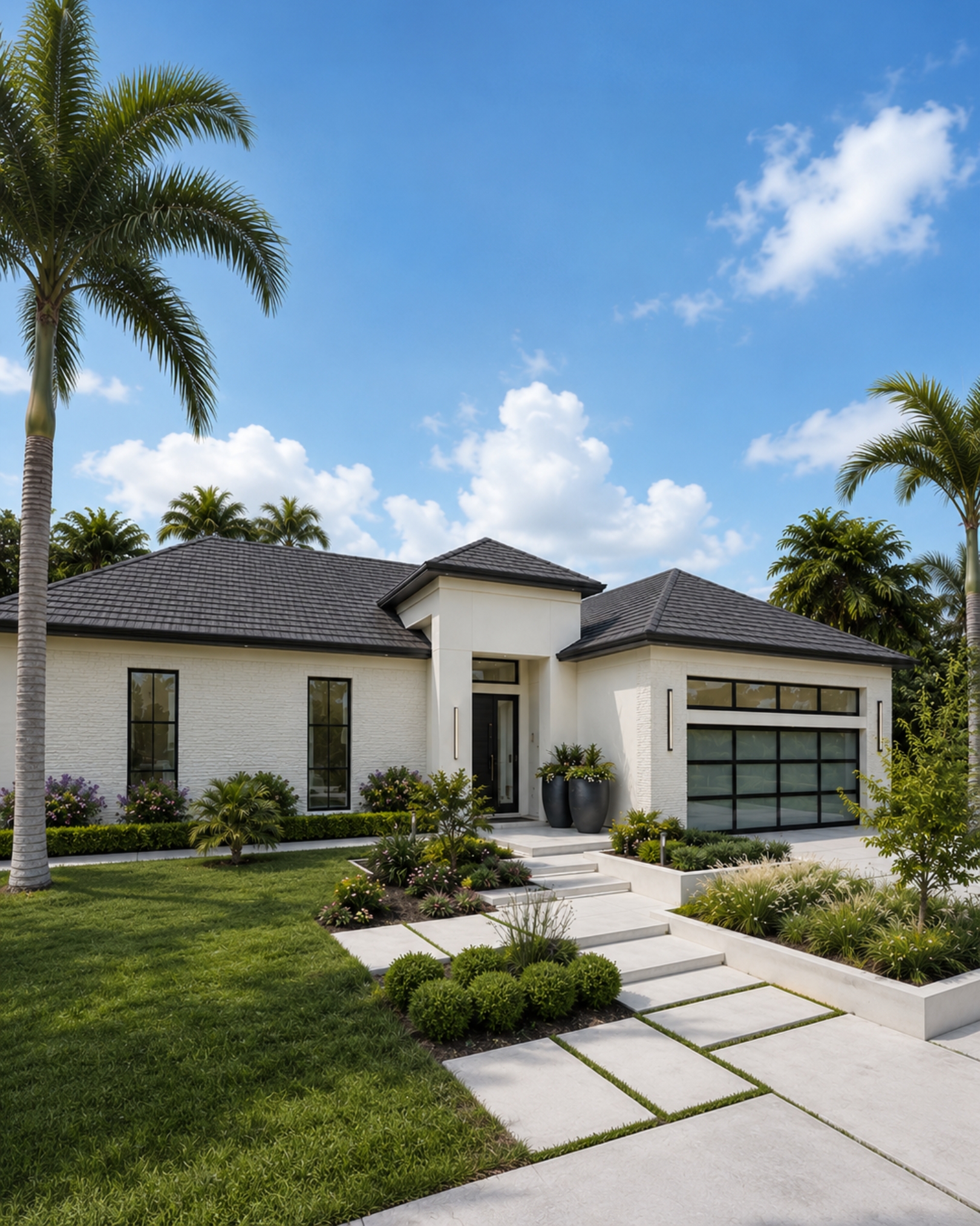 Warm contemporary luxury home with a pool
